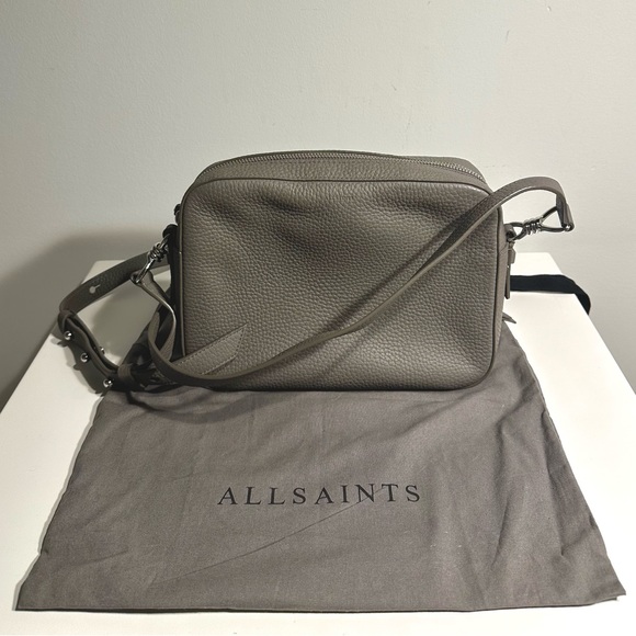 All Saints Gray Crossbody Bag - Picture 1 of 5